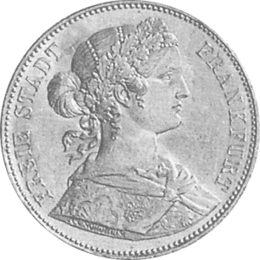 Altdeutschland Freie Stadt Frankfurt Silber Vereinstaler 1862-1865