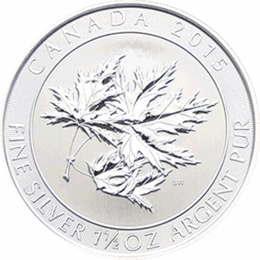 1,5 Unzen Silber Super Maple Leaf 2015 Kanada Royal Mint