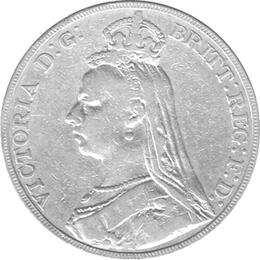 Großbritannien 1 Crown 1891 Victoria 