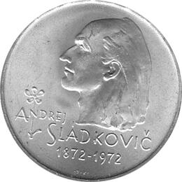 100 Korun, Tschechoslowakei, 1972,  Sladkovic