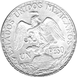 1 Pesos 1913 Mexico, Reiterin, Caballito