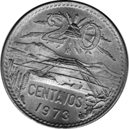 20 Centavos 1973 Mexic