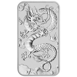Drache Rectangle Silberbarren 2019