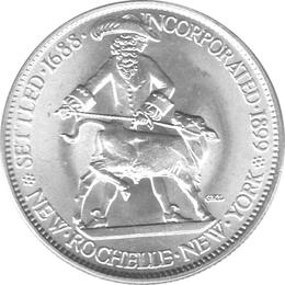 Halve Dollar 1938 New Rochelle 1/2 Silber Dollar