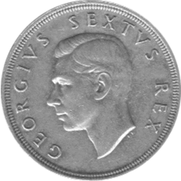 Südafrika 5 Shilling Georg 1948