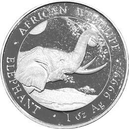 Somalia Elefant 1 Kilo Silber 2023