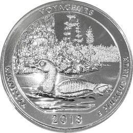 America the Beautiful 5 Unzen Silber Voyageurs 2018