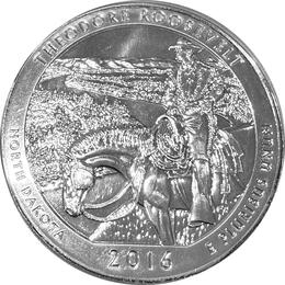 America the Beautiful 5 Unzen Silber Theodore Roosevelt 2016