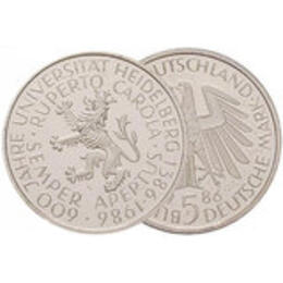 1986 5 DM Universität Heidelberg PP