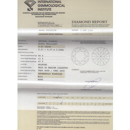 Diamant Brillant 0,52 Carat mit Zertifikat IGI-F2C25238