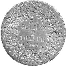 Stadt Frankfurt Silber Doppeltaler 1843