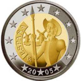 2 Euro 2005 Spanien Don Quijote