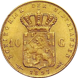 10 Gulden Königin Wilhelmina 1911-1933 Niederlande Holland