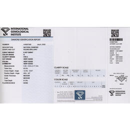 Diamant und Brillant 0,167 Carat mit Zertifikat IGI418037305