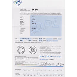 Diamant und Brillant 0,50 Carat mit Zertifikat DPL-TW-870