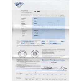 Diamant und Brillant 0,64 Carat mit Zertifikat DPL-TV086