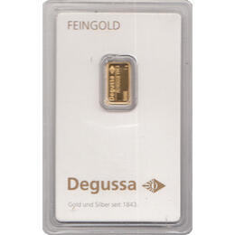 Goldbarren 1 Gramm Degussa