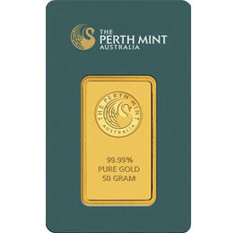 Goldbarren 50 Gramm Perth