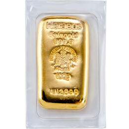 Goldbarren 100 Gramm Heraeus