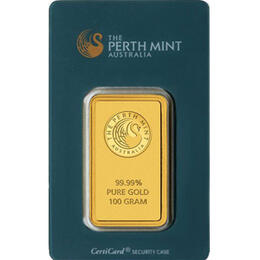 Goldbarren 100 Gramm Perth