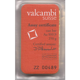 Goldbarren 250 Gramm Valcambi