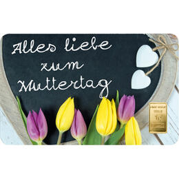 Goldbarren 1 Gramm Muttertag