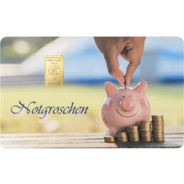Goldbarren 1 Gramm Notgroschen