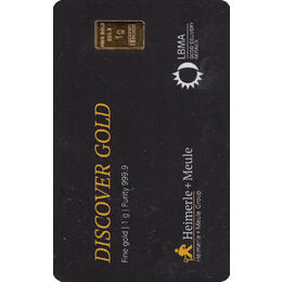 Goldbarren 1 Gramm Heimerle Responsive & Fair