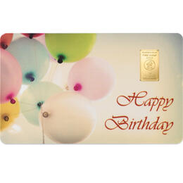 Goldbarren 1 Gramm Geburtstag