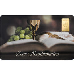 Goldbarren 1 Gramm Konfirmation
