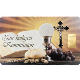 Goldbarren 1 Gramm Kommunion