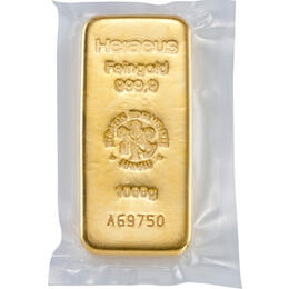Heraeus Goldbarren 1000 Gramm