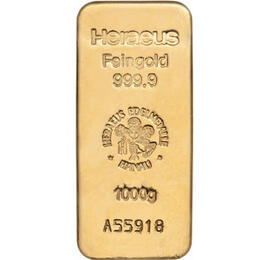 Heraeus Goldbarren 1000 Gramm