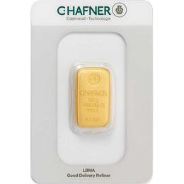 Goldbarren 250 Gramm Hafner Responsive & Fair