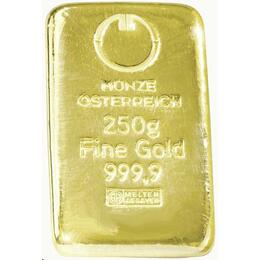 Goldbarren 250 Gramm Münze Österreich