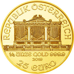 1/4 Unze Wiener Philharmoniker Gold
