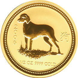 Lunar I Hund 1/2 Unze 2006