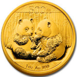China Panda 1/2 Unze 2009 Goldpanda 200 Yuan