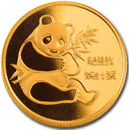 China Panda 1/10 Unze 1982 Goldpanda 10 Yuan