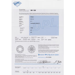 Diamant und Brillant 0,21 Carat mit Zertifikat DPL-SB325