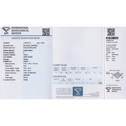Diamant und Brillant 0,096 Carat mit Zertifikat IGI418037319