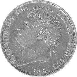 Großbritannien 1 Crown 1821 George IV