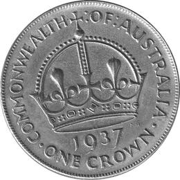 Australien 1 Crown 1937 George VI