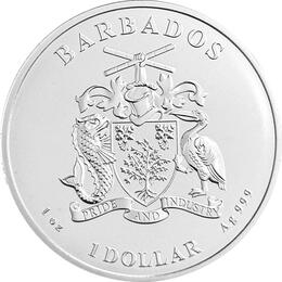 Barbados 1 Unze Silber Trident