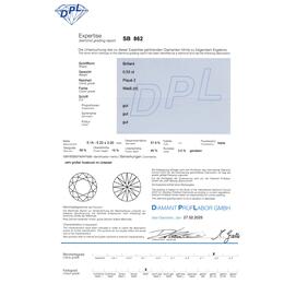Diamant Brillant 0,53 Carat mit Zertifikat DPL-SB-862