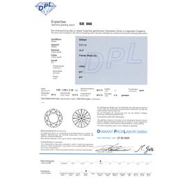 Diamant und Brillant 0,21 Carat mit Zertifikat-DPL-SB-866