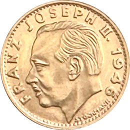 20 Franken Liechtenstein Goldmünze Prince Franz Josef II 1946