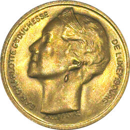 40 Francs Luxemburg Goldmünze Charlotte 1964