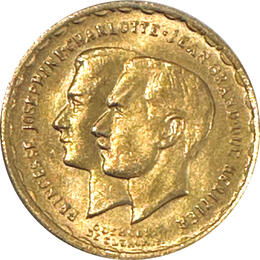20 Francs Luxemburg Goldmünze Charlotte 1919-1964