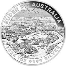 Australien Super Pit 1 Unze Silber 2024